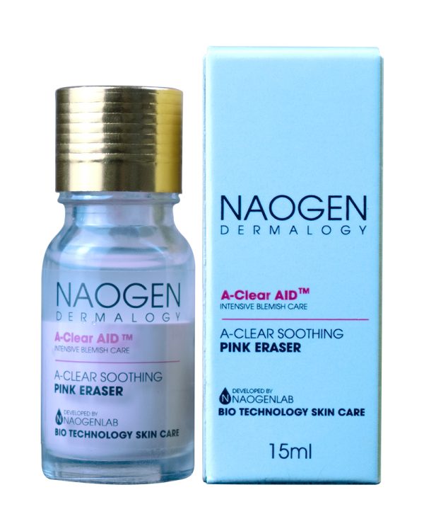 NAOGEN DERMALOGY A-Clear Aid Soothing Pink Eraser 0.5 oz / ចំណុះ 15ml - Image 2